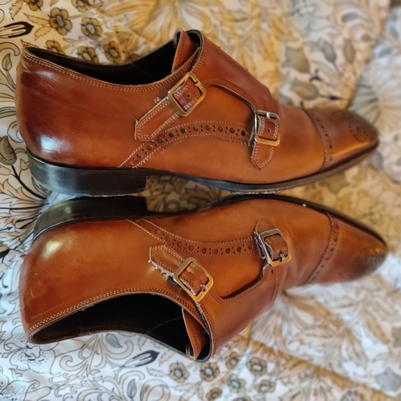 ADAM DERRICK To Boot Monk Strap Derby Oxfords men's size 9 - Picture 8 of 10